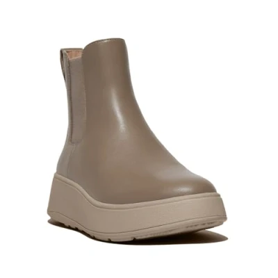Image de Fitflop Femme Bottines Chelsea Plates en Cuir F Mode Bottes, Gris Minky, 38 EU