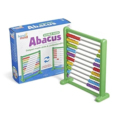 Image de Learning Resources boulier recto verso, en plastique qui change de couleur pour enfants, maths avec des perles à compter boulier, jouet (jeu 1), 3+
