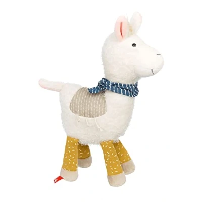 Image de Sigikid 43239 Doudou Lama Patchwork Sweety, Jaune, pour Fille et garçon de 0 à 8 Ans