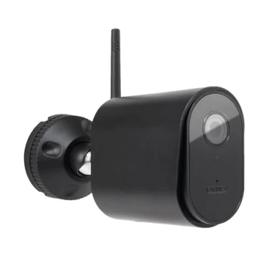 Image de ABUS Caméra d&#039;extérieur WLAN PPIC44520 de surveillance avec app, détection mouvement, distinction d&#039;objet, notification push, vision nocturne, carte mémoire 8 Go, 1080p/Full HD, Noir