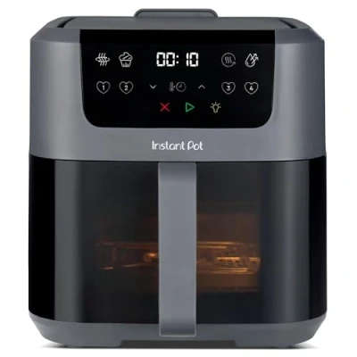 Image de Friteuse à air chaud Instant Pot Vortex Compact Truffle, panier de 5 litres, taille familiale 4 en 1 Friture chaud, séchage, cuisson, réchauffage, revêtement antiadhésif, facile nettoyer.