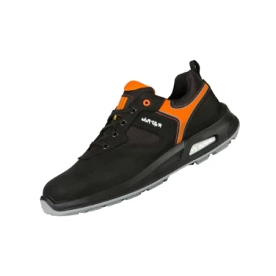 Image de Ergos Mercure S3 ESD Hi CI SRC Chaussures De Sécurité Type Basket Semelle en Composite Antiperforation Résistante à l&#039;eau et Antidérapante Mixte Noir 38