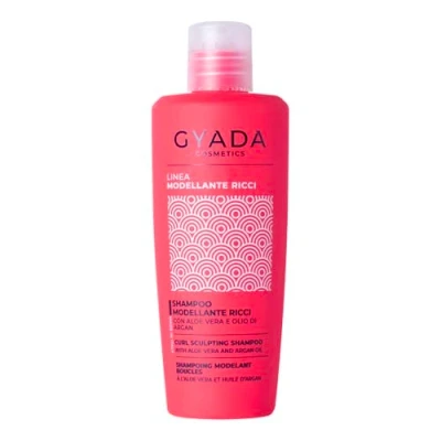 Image de GYADA COSMETICS, Shampooing Modelant Bouclé, pour Cheveux Bouclés et Ondulés, Nettoyage doux, Hydratant, Élastifiant, Action Anti frisottis, l’huile d’Argan, 250 ml