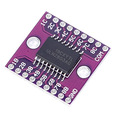 Image de Module de Transistor Darlington 2 Pièces 50v 500ma Uln2803a Matrices Transistors électrique Industriel Avec Interface I2c