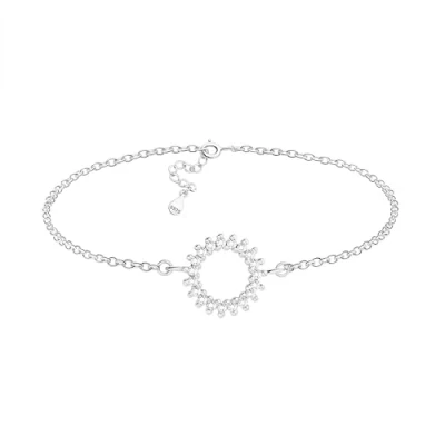 Image de Sofia Milani Bracelet pour Femmes en Argent 925 avec Pierres de Zircon Pendentif Forme d&#039;Étoile Soleil 30003
