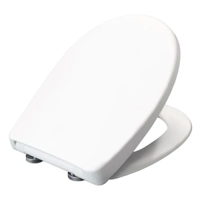 Image de Bemis Click &amp; Clean toilette® Cuvette toilette classique à fermeture amortie Installation amovible et facile abattant wc antibactérien avec en douceur Blanc
