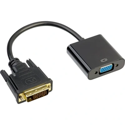 Image de Akyga AK AD 50 câble vidéo et adaptateur 0,15 m VGA (D Sub) DVI Noir Neuf