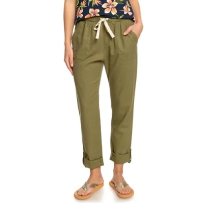 Image de Roxy ON THE Seashore Pantalon classique, Femme, Taille: Large, Loden green