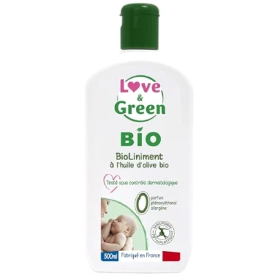 Image de Liniment Love &amp; Green 500 ml Bio Hypoallergénique Huile d&#039;Olive