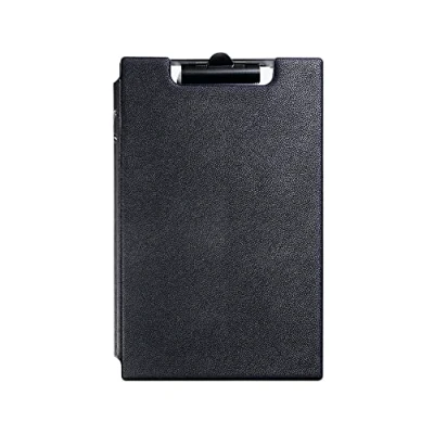Image de Durable 233201 Porte Bloc avec Pince et Rabat pour Format A4+ Poches Intérieures Coloris Noir
