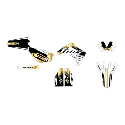 Image de KIT DECO MOTOCROSS ADAPTABLE RIEJU MRT 50 DE 2009 à 2021 KAIJU NOIR OR