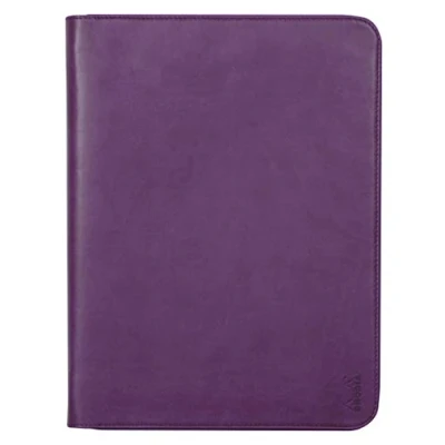 Image de RHODIA 168121C Conférencier Porte Documents Violet pour Bloc Notes et Cahiers A4 ou A4+ Dimensions Fermé 25,5x34 cm Pochette Tablette Simili Cuir Premium