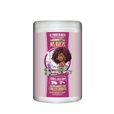 Image de DONA FLORA Mis Rizos Activateur de Boucles pour Cheveux Bouclés Hydratation Intense Enrichi en Huile Coco et Beurre Karité Sans Sulfates ni Parabènes 1 kg