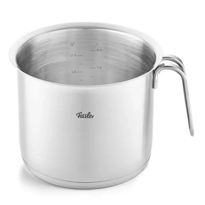 Image de Fissler Original Profi Collection Pot à lait en Acier Inoxydable (2,6 l, Ø 16 cm) de Cuisson avec Bord Verseur Et Graduation Intérieure Compatible Induction