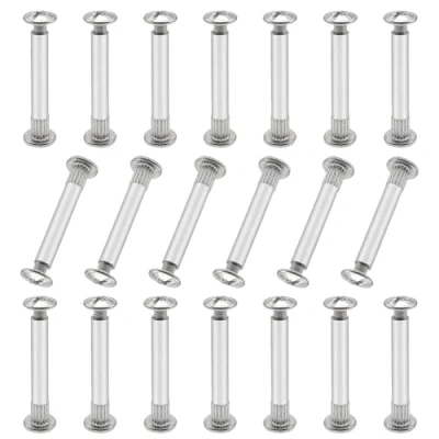 Image de GOIYZTTR 20 Paires M5 Vis Assemblage Meuble Avec Boulon, de Raccordement Manchon Fileté M4 Idéales pour Connecter des Meubles