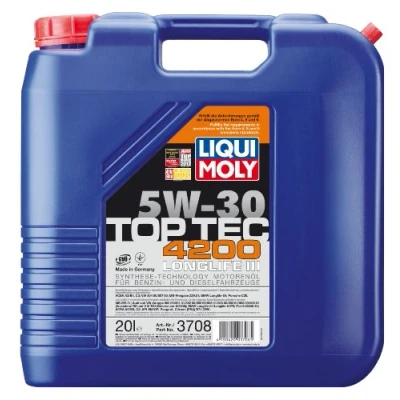 Image de Liqui Moly Top Tec 4200 5W 30 20I Huile moteur 3708 VOLKSWAGEN: Golf 4, 5, 7, BMW: 3 Berline, 1 5 portes, Berline