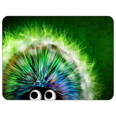 Image de Silent Monsters Tapis de Souris Taille S (240 x 200 mm) Mouse Pad Petit, Motif hérisson Vert approprié pour Bureau et Gaming