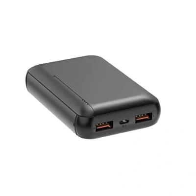 Image de Batterie de secours WE, Power Bank 10 000 mAh, 2 ports USB A, 10W coloris noir Neuf