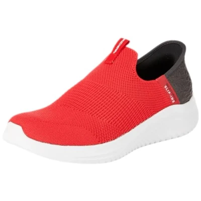 Image de Skechers Ultra Flex 3.0 Smooth Step À Enfiler, Rouge/Noir, 37.5 EU