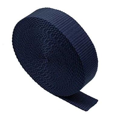 Image de Bande de Sangle très résistante 5 mètres Sacs à Dos, Sangles pour Bagages, Ceintures (Marine, 38mm)
