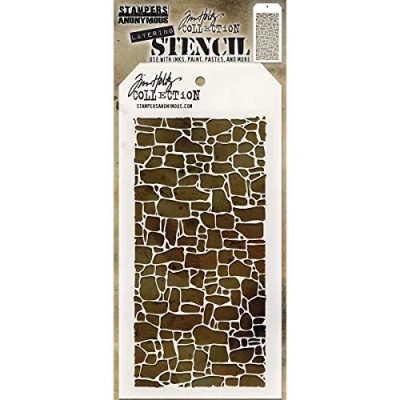 Image de Art Gone Wild Tim Holtz Pochoir de Pierre, Transparent