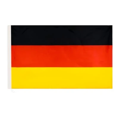 Image de LEIVESTE Drapeau Allemand, résistant aux intempéries avec Boucle pour mât de 60 x 90 cm.