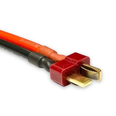 Image de Lot de 2 adaptateurs TRX qualité supérieure compatibles femelle vers fiche T Dean mâle en or Anti inversion polarité Pour batterie LiPo Câble 12 AWG modélisme, copter