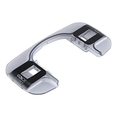 Image de COLOP e Mark 155886 Rail de guidage pour rubans en coton 10 mm, une impression plus facile et d&#039;étiquettes sans fin avec Create, topaze fumée (gris)