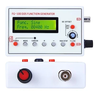 Image de compteur de générateur signal FG 100 DDS, source fréquence sinusoïdale fonction DDS haute précision 1 HZ 500 KHz