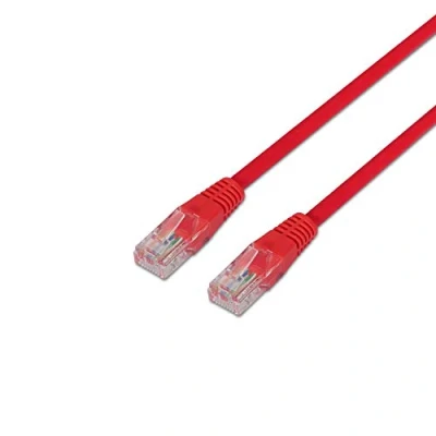 Image de Aisens Câble Réseau Patch Cord RJ45 Cat.6 UTP AWG24 1.0m 10/100/1000 Mbit/s Couleur Rouge Neuf
