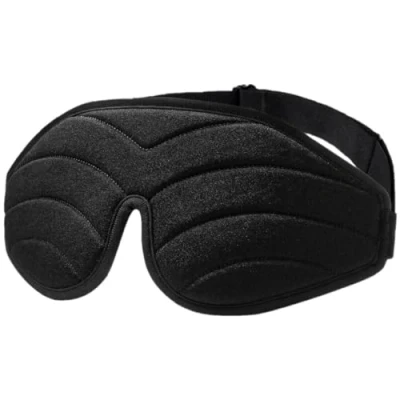 Image de Umisleep masque pour les yeux dormir, de sommeil 3D profilé et bandeau homme femme, motif vague, 100% occultant la lumière dormir