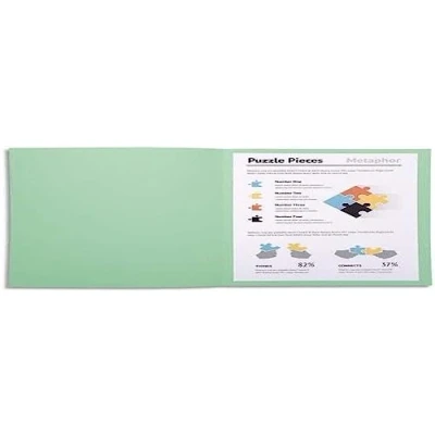 Image de Exacompta Réf. 340004E Paquet 100 chemises semi rigides SUPER 160 g/m2 aux couleurs pastel certifiées PEFC™ dimensions 24 x 32 cm pour format A4 couleur vert clair