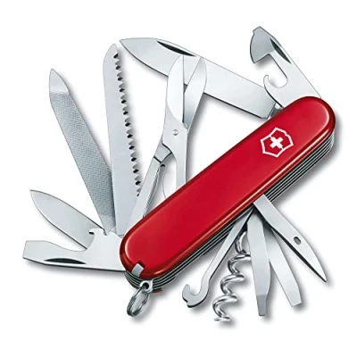 Image de Victorinox Ranger, Couteau de Poche Suisse, Léger, Multitool, 21 Fonctions, Lame, Tire Bouchon, Ciseaux, Rouge