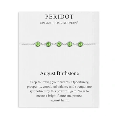 Image de Bracelet de Pierre Naissance d&#039;août créé avec des Cristaux Peridot Zircondia®