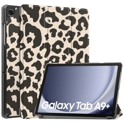 Image de imoshion Coque tablette Design Trifold pour Samsung Galaxy Tab A9 Plus Leopard Neuf