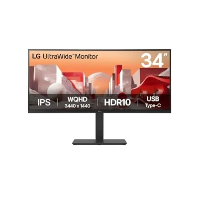Image de LG 34BA75QE B écran plat de PC 86,4 cm (34 ) 3440 x 1440 pixels Wide Quad HD LCD Noir Neuf