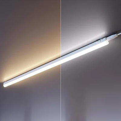 Image de ledscom.de Lot de 2 lampes LED sous châssis Rigel, 87,3cm chacune, température couleur réglable, 20,2W, 1122lm chacune