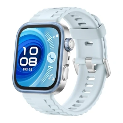 Image de HUAWEI Watch FIT 4 Pro Montre connectée, Ultra Fine, 1.82&quot; Écran Verre Saphir, Bordure en Alliage de Titane, Suivi la santé, ECG, Jusqu&#039;à 10 Jours d&#039;autonomie, Garantie prolongée 6 Mois, Bleu