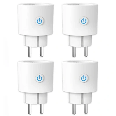 Image de ANTELA Prise Connectée WiFi 16A 3680W Mesure de Consommation Électrique, Intelligente compatible avec Alexa/Google Home, APP Contrôle, Horaires et Minuterie
