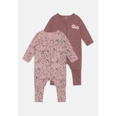 Image de Name it Nbfnightsuit ZIP Flower 2 PACK Pyjama pour enfants, Taille: 0 1m, Grape shake