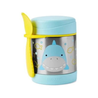 Image de Skip Hop Boite à Gouter pour Enfant 222 ml Requin Sans BPA, PVC, Phtalates Gobelet Anti Gaspillage Versement avec Couvercle Pression Conservation Bébé 1 an et +