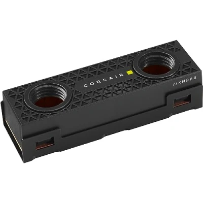 Image de Corsair MP600 PRO XT 4 To Hydro X Edition Disque SSD M.2 NVMe PCIe Gen4 x4 (Vitesses de Lecture Séquentielle jusqu&#039;à 7 100 Mo/s et Vitesses d&#039;écriture 6 800 Mo/s, Waterblock XM2) Noir
