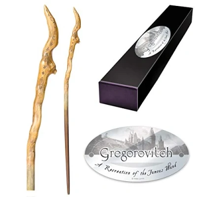 Image de The Noble Collection Gregorovitch Character Wand 15in (39cm) Wizarding World with Name Tag Harry Potter Film Set Movie Props Wands