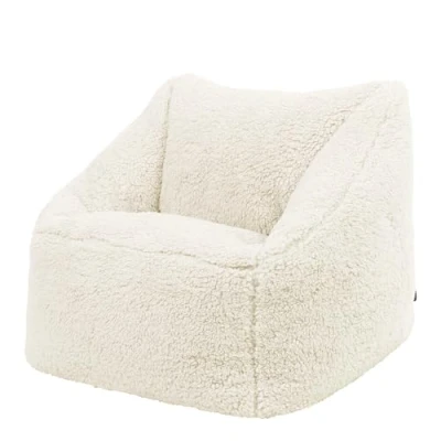 Image de Icon Pouf Fauteuil en Sherpa Teddy, pour Enfants, Ours Peluche, de Salon, Poire Chambre