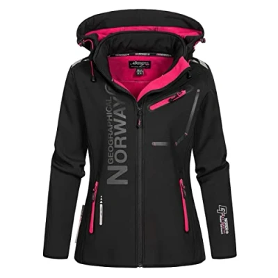 Image de Geographical Norway Romantic Turbo Dry Veste Softshell à Capuche Amovible pour Femme