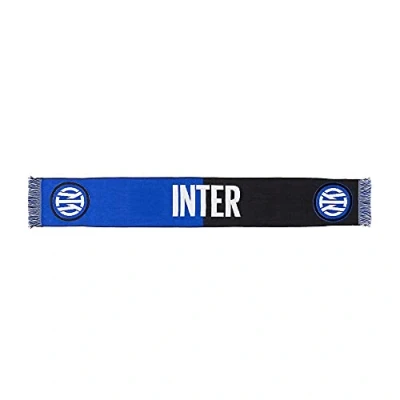 Image de Inter Écharpe Nouveau Logo Jaquard, Différentes couleurs, Stade Unisexe Adulte, Bicolore Noir/Bleu, Taille Unique