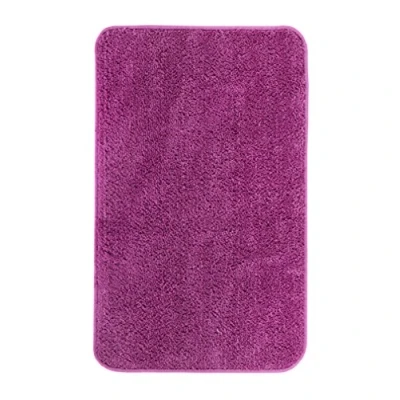 Image de andiamo Tapis de Bain rectangulaire en Microfibre certifié Öko Tex 100, Polyester, Lilas, 50 x 80 cm