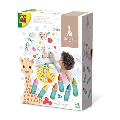 Image de SES Creative Sophie la Girafe Crayons de Couleur pour Le Bain et Formes, 14498, Various, zzzz s