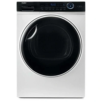 Image de Haier HD90 A3979 S Sèche linge i PRO SERIES 7 Pose libre, Pompe à chaleur induction, 9 kg, Moteur Inverter, Tambour XXL avec LED, 14 programmes, Time, Refresh, Infroissable, Classe A+++