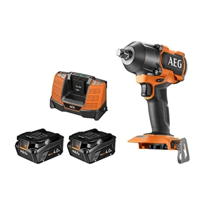 Image de AEG Boulonneuse à chocs 18V BRUSHLESS 700 Nm 2 batteries Pro lithium 4 0 Ah BSS18MTF12 402C